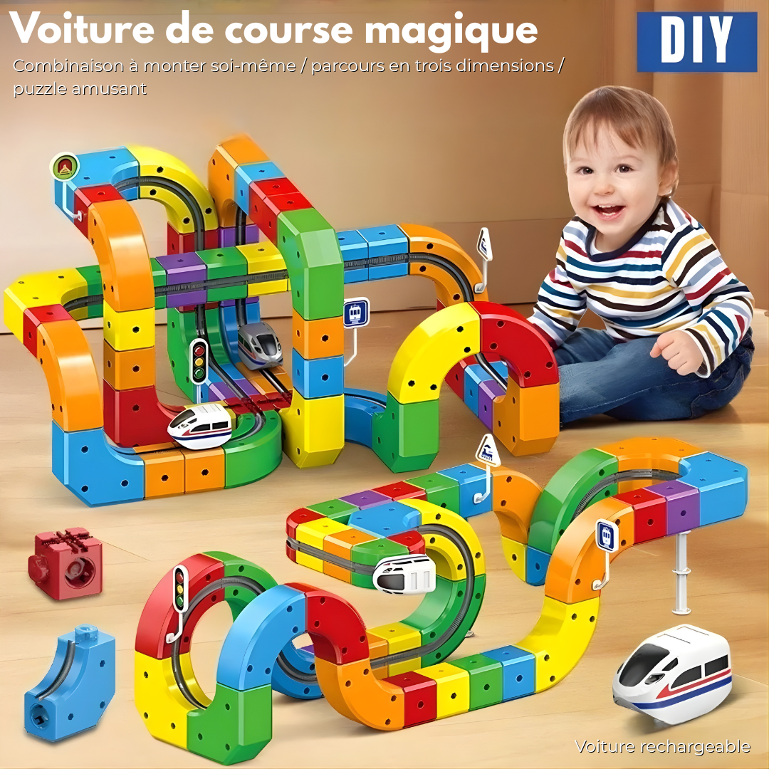 BrainRail® - le circuit magnétique éducatif pour les petits ingénieurs