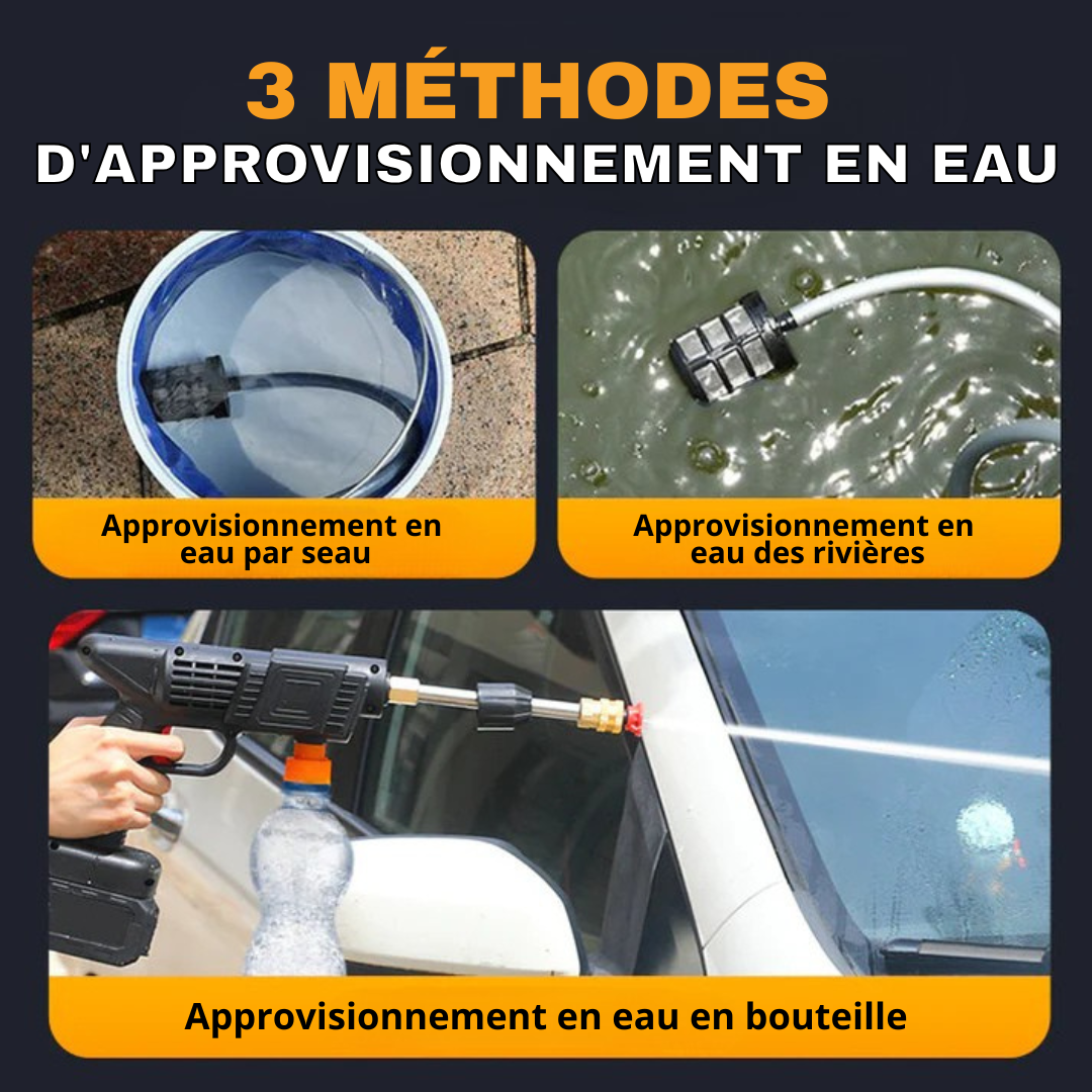 AquaBlast Pro® - Nettoyeur haute pression portable multifonctionnel