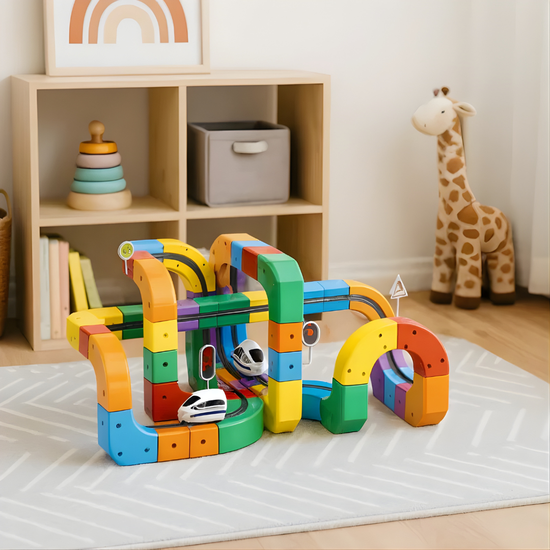 BrainRail® - le circuit magnétique éducatif pour les petits ingénieurs