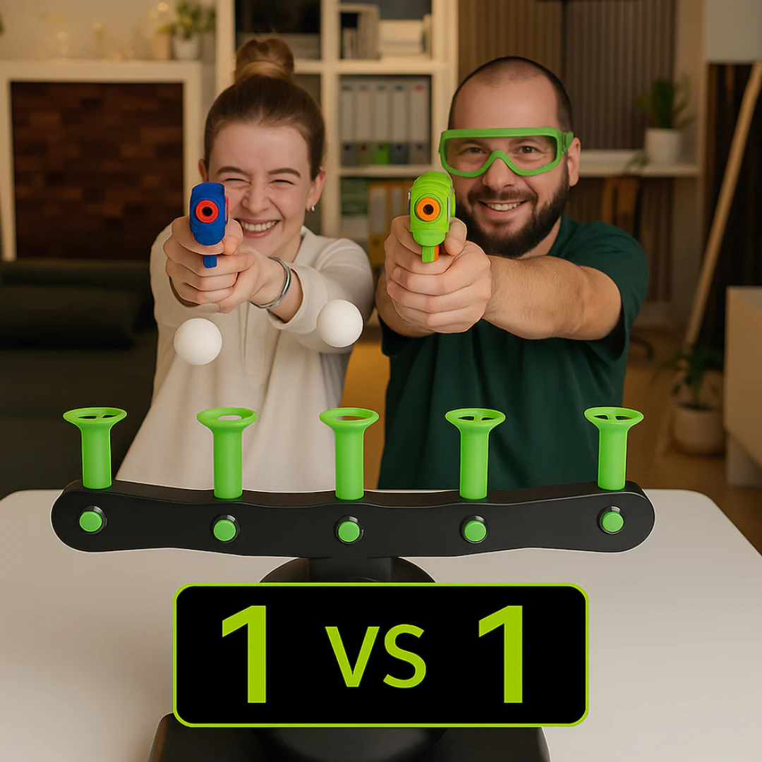 AeroAim® - le jeu de cibles flottantes avec lance-fléchettes