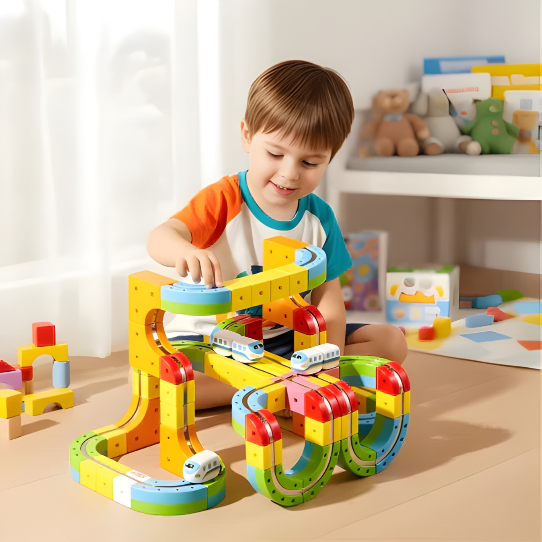 BrainRail® - le circuit magnétique éducatif pour les petits ingénieurs